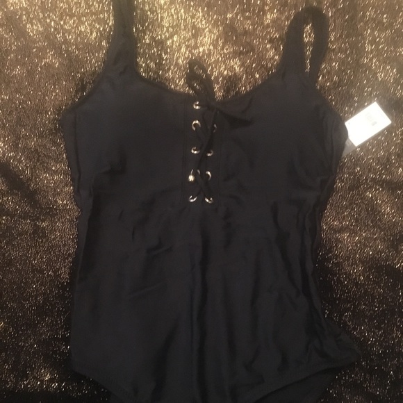 Mossimo size Small Black bathing suit NWT - Picture 3 of 7